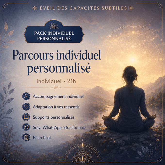 Pack individuel personnalisé Parcours Sur Mesure Individuel · 21h avec ( matériel compris )