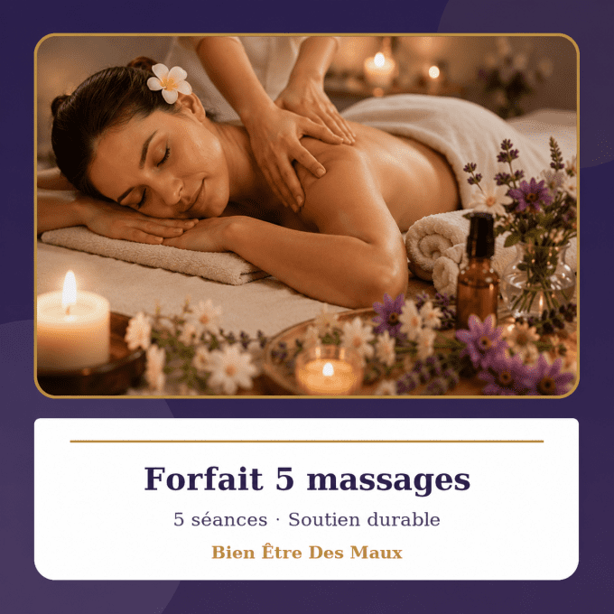 Forfait 5 massages  - Complet