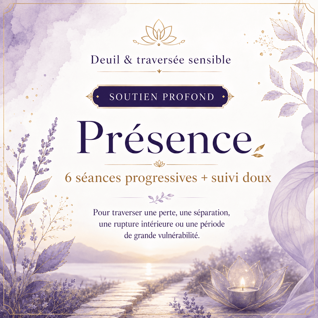 Présence 6 séances progressives + suivi doux - Soutien profond