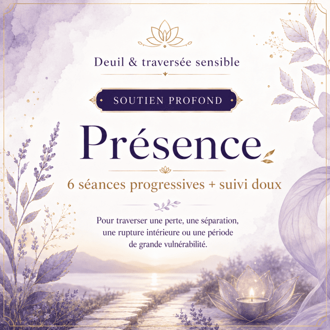Présence 6 séances progressives + suivi doux - Soutien profond