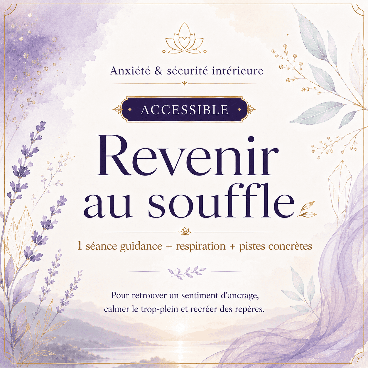 Revenir au souffle 1 séance guidance + respiration + pistes concrètes - Accessible