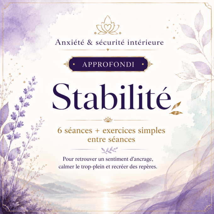 Stabilité 6 séances + exercices simples entre séances - Approfondi