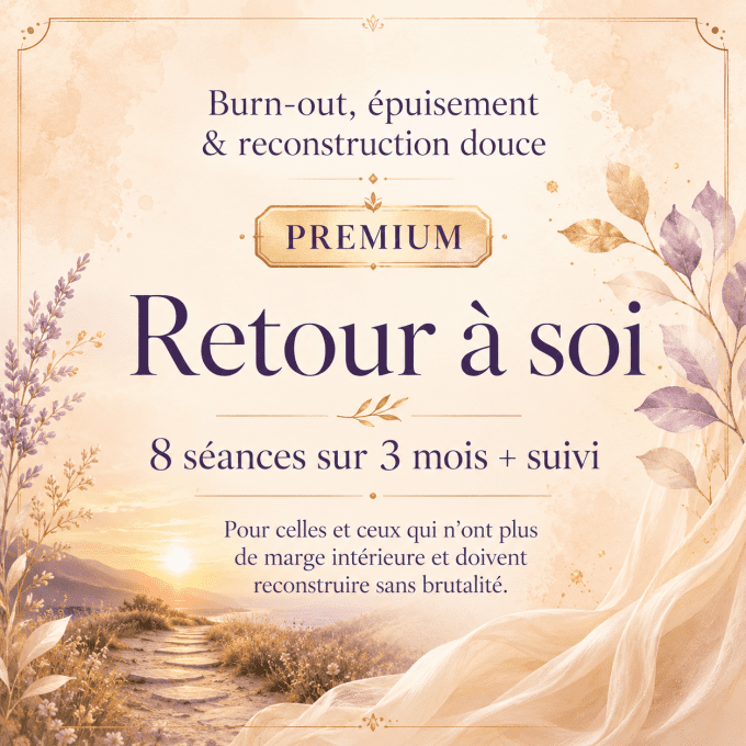 Retour à soi 8 séances sur 3 mois + suivi - Premium