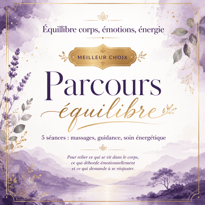 Parcours équilibre 5 séances : massages, guidance, soin énergétique - Meilleur choix