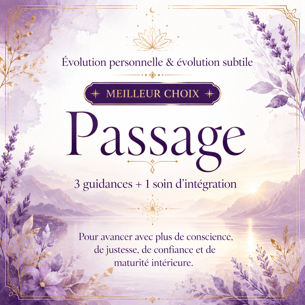 Passage 3 guidances + 1 soin d’intégration - Meilleur choix