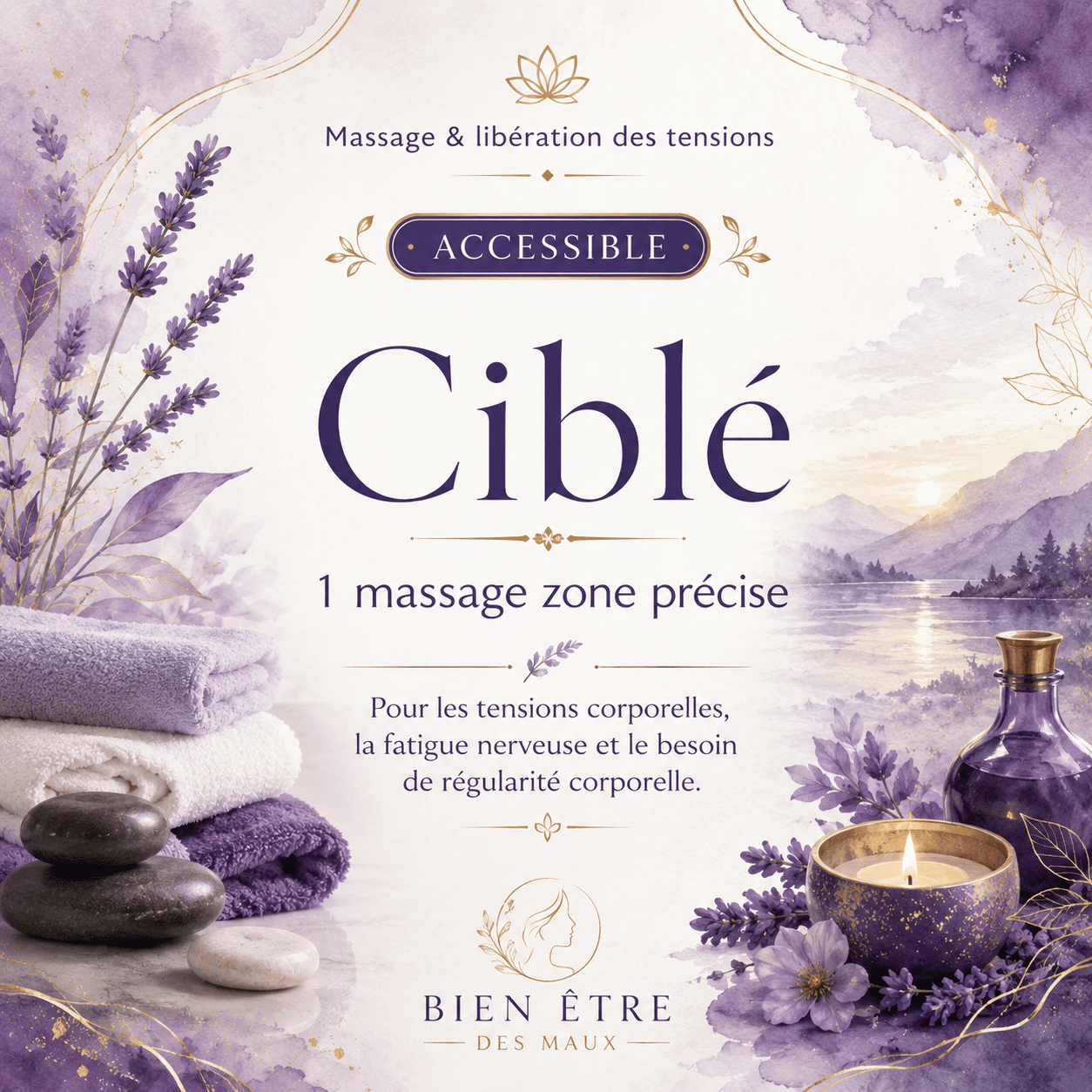Ciblé 1 massage zone précise -  Accessible