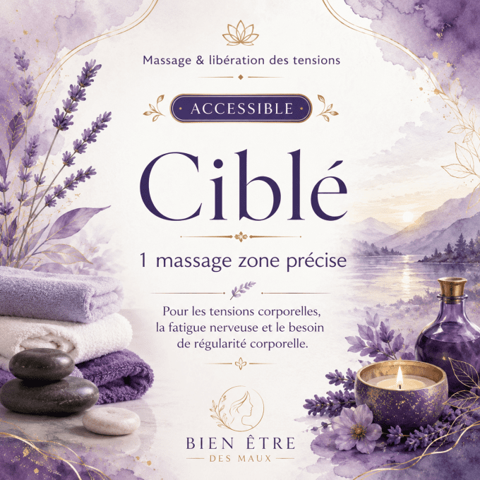 Ciblé 1 massage zone précise -  Accessible
