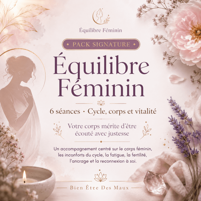 Équilibre Féminin Cycle, corps et vitalité - Signature féminin