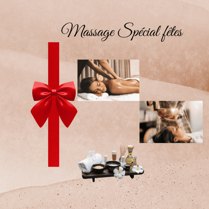 Massage Spécial Fêtes – Offre Limitée ! Massage 1h30 - Tarif solidaire
